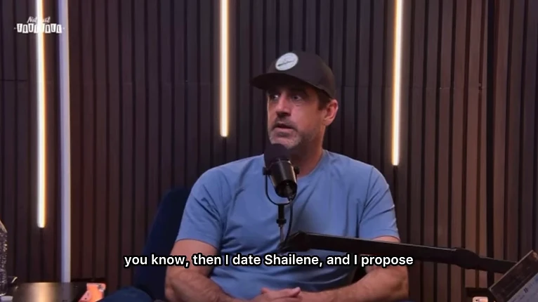 Aaron Rodgers Shailene Woodley Engagement Podcast Interview Sparks Backlash
