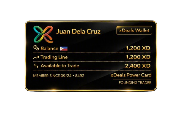 Sample xDeals trading wallet