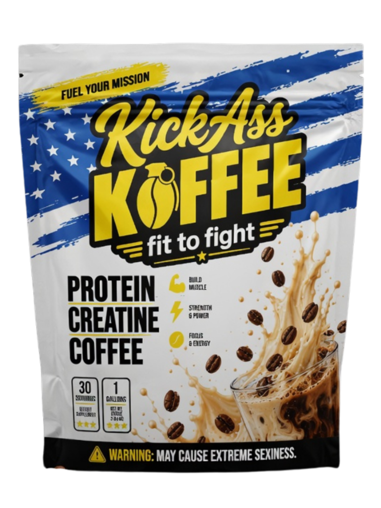 KickAss Koffee Mocha pouch