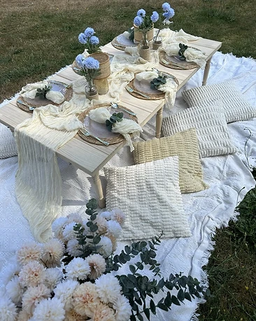 Blue Tablescape