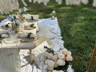 Blue Table Detail