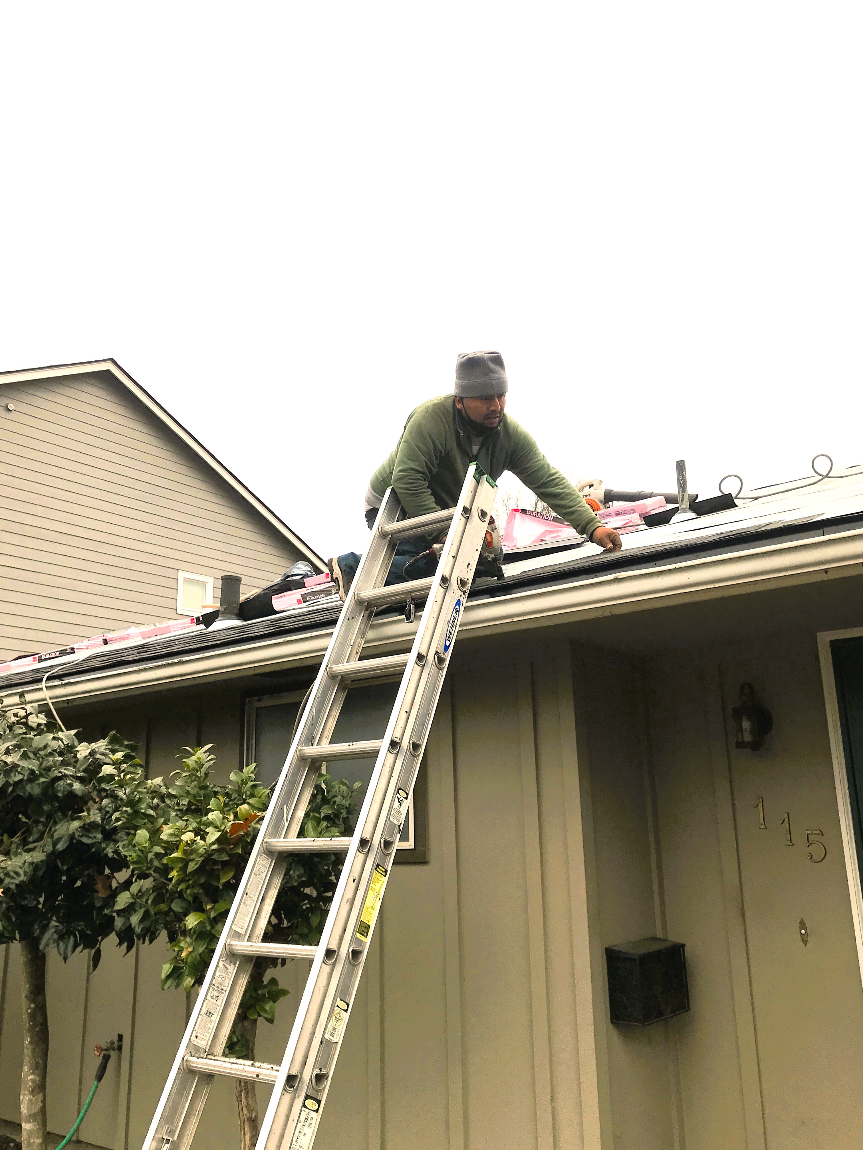Roofing work