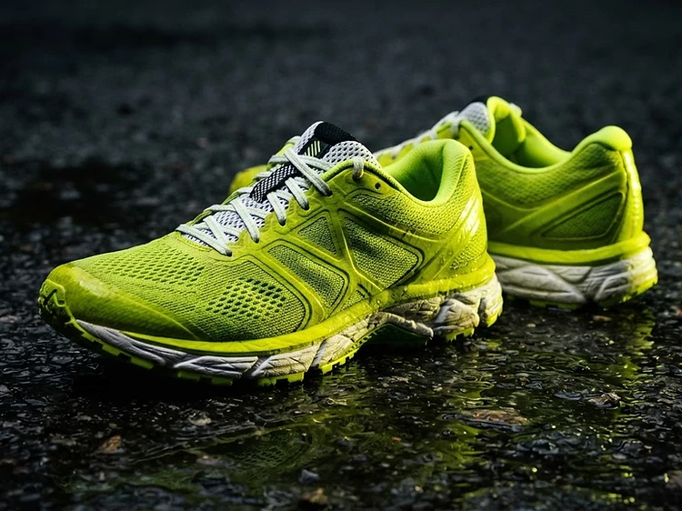 The RU F.I.T. green training shoes, our relic of action
