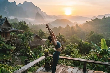Elements Harmonize Morning Awakening practice at Insda Wellness Resort