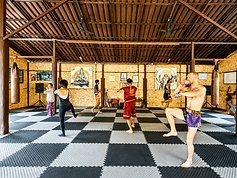 Movement & Martial Arts Activity Space An open training area for mindful movement, martial arts, fitness activities, and group practice.