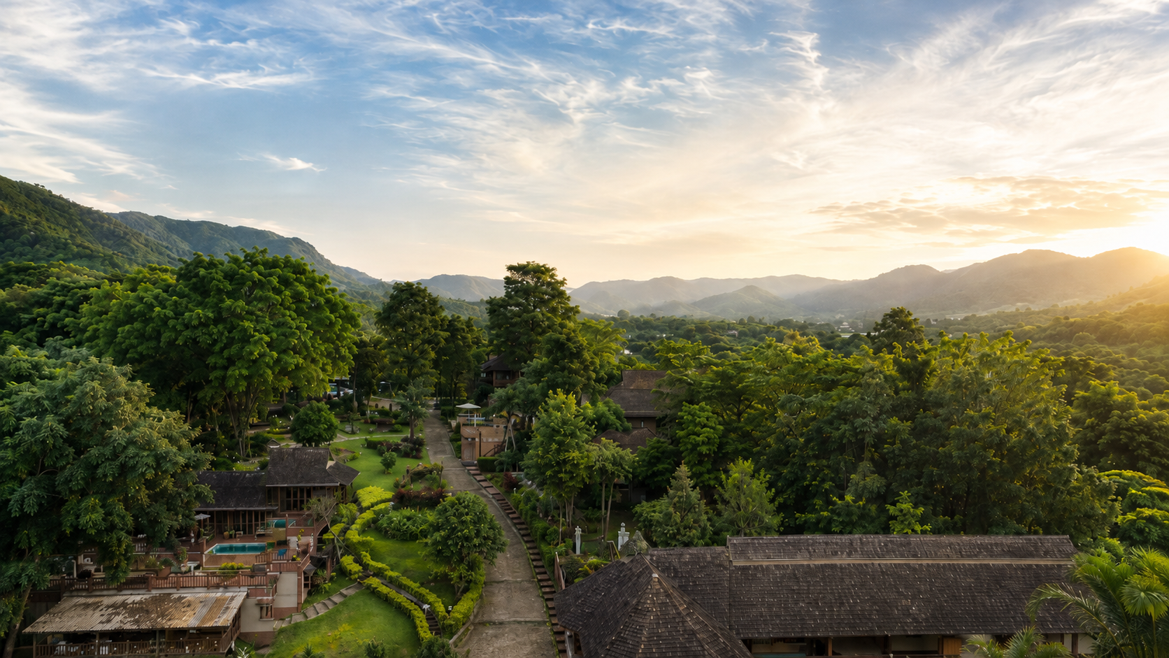 Green hills of Chiang Mai