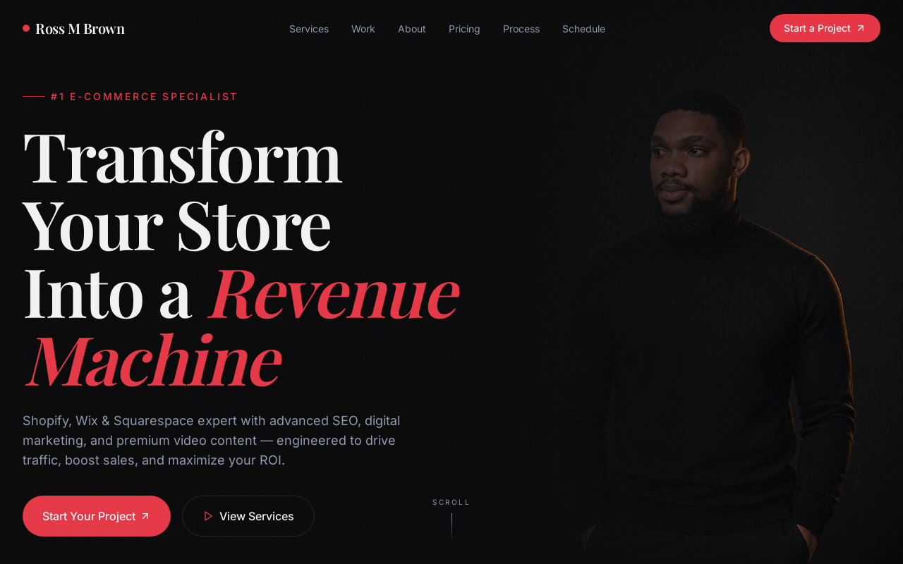 RossnDigital Portfolio  template preview
