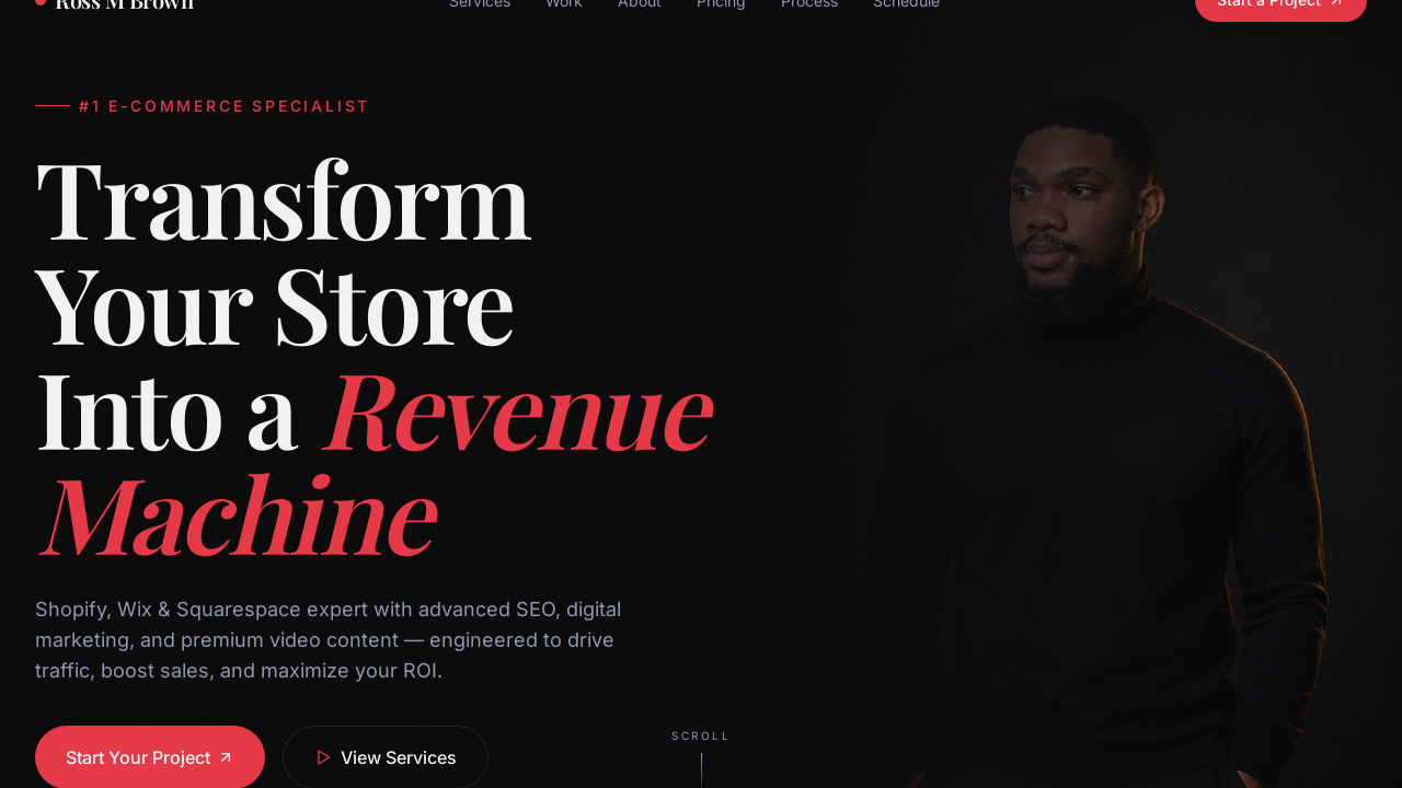 RossnDigital Portfolio  template preview
