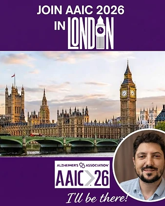 Dr. Marcelo Zalli no AAIC 2026 em Londres — Congresso Internacional da Alzheimer's Association, maior evento mundial sobre Alzheimer e demências