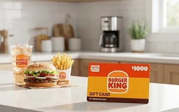 Burger King - A chance to win a Burger King gift card with a value of up to $1,000. One lucky entrant is selected as the