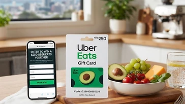 Uber Eats - Entry into a draw to win a $250 Uber Eats voucher