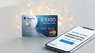 PayPal - Entry into a draw to win a $1000 PayPal prepaid card