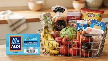 Aldi Gift Card Giveaway Entry into a draw for a $300 Aldi gift card