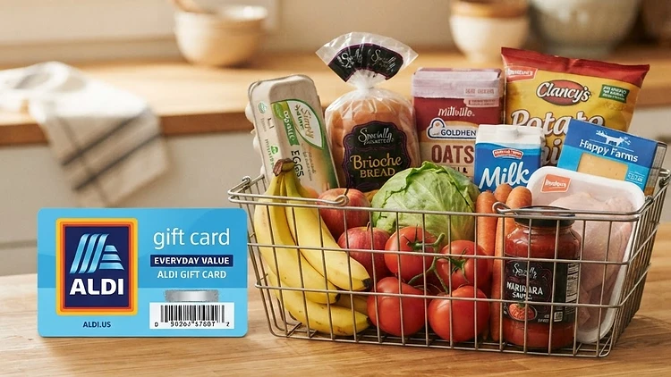 Aldi Gift Card Giveaway Entry into a draw for a $300 Aldi gift card