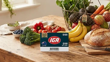 IGA Voucher Giveaway Entry into a draw for a $200 IGA groceries voucher