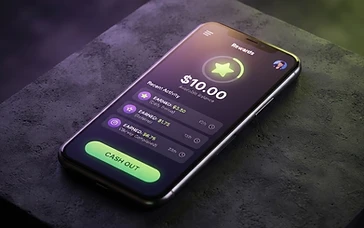 KashKick rewards app showing cash earnings on a phone screen