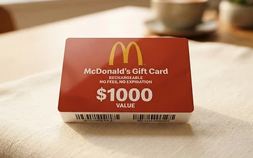 McDonald's $1,000 gift card giveaway