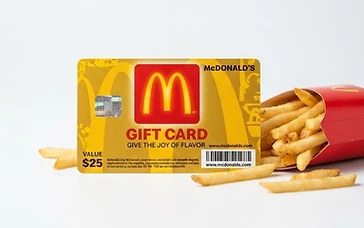 McDonald's: $1,000 McDonald's gift card reward for completing a short form
