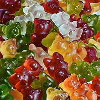 Assorted gummy bears