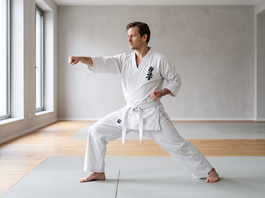 Kyokushin Karate Kihon: Punch in a lunge at Shinzen Dojo Berlin