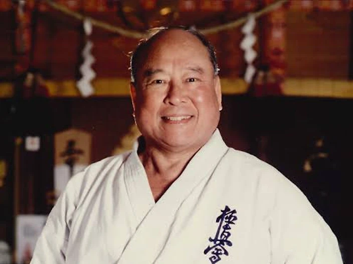 Masutatsu Oyama in the dojo