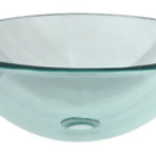 Clear Round Glass Vessel