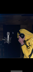 Vocal take in the studio
