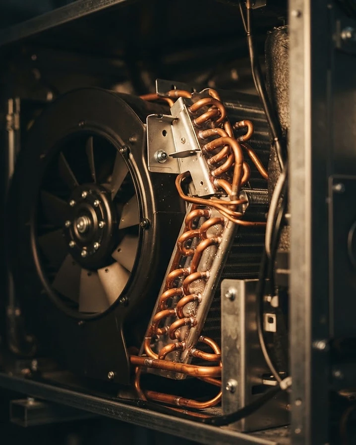 Heat pump internal components