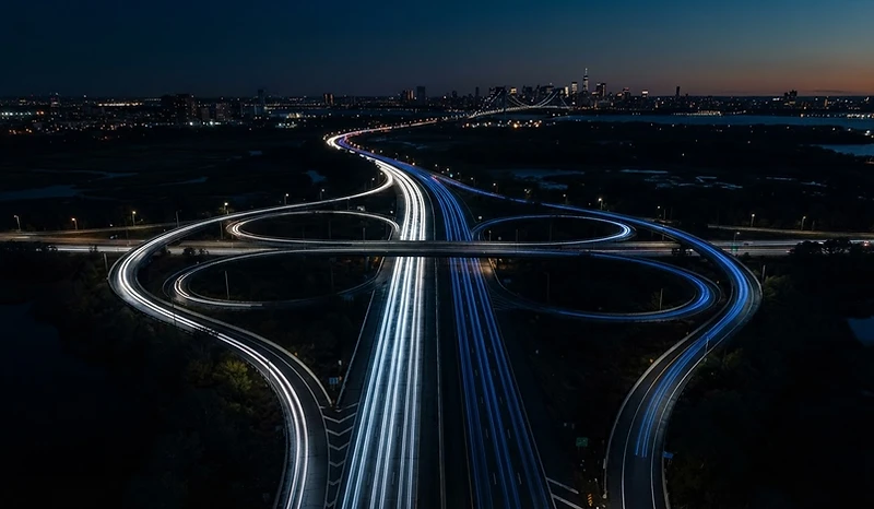New Jersey highway at dusk — NJ Delta Car Service