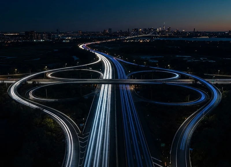 Newark to the airports at night — NJ Airport Limousine