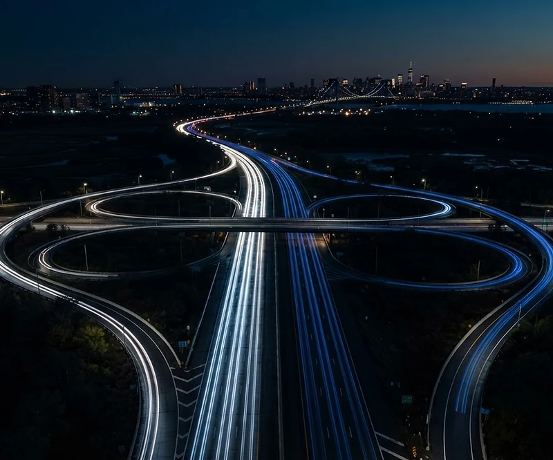Oradell NJ to airports route