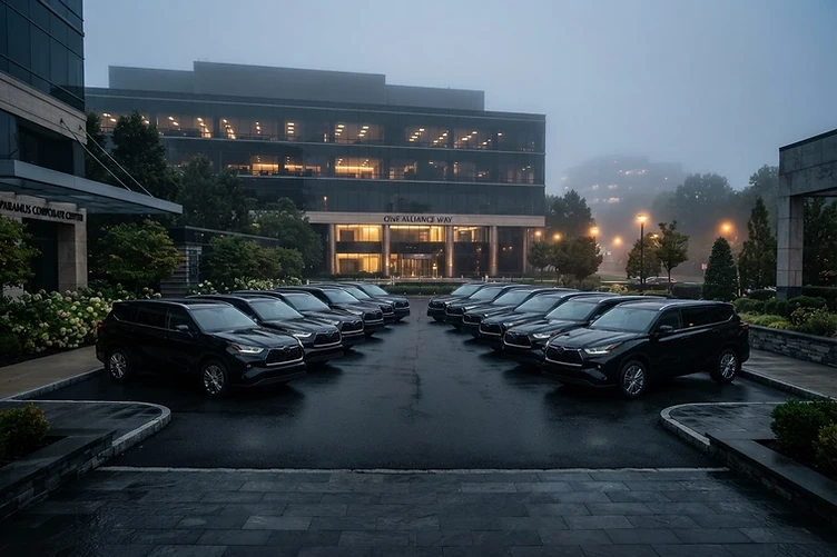 Fleet of black Toyota Highlanders — NJ Delta Car Service Paramus NJ