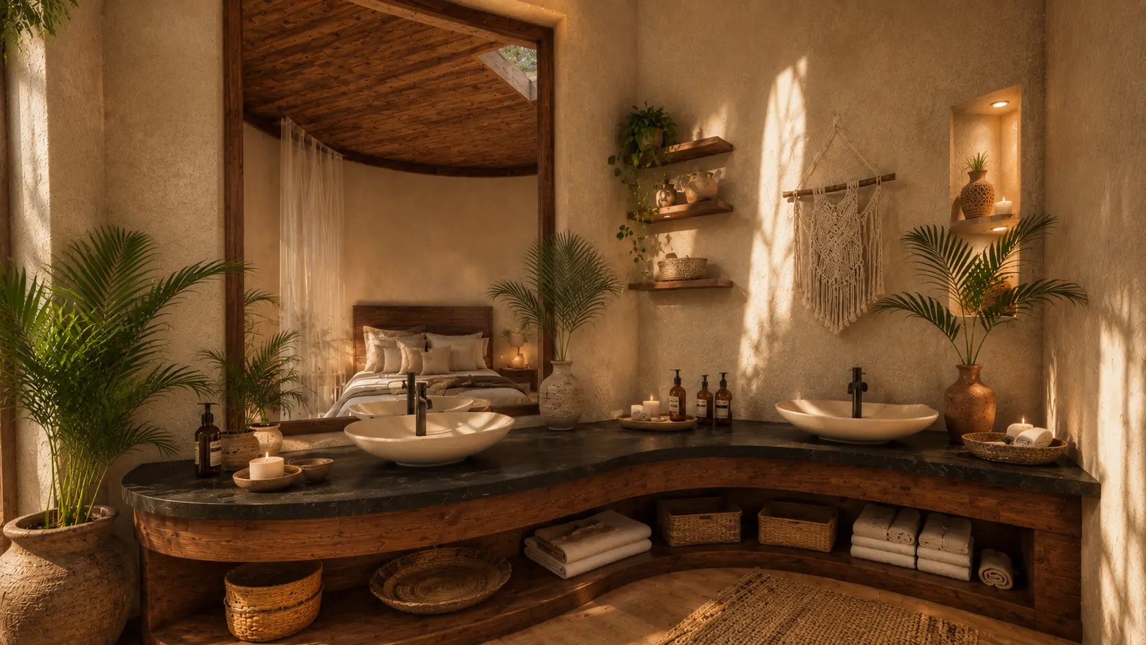Private retreat terrace within a guest villa, an Apel Design resort concept