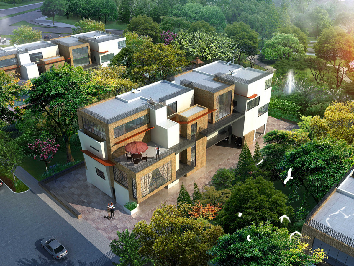 Loma Linda, a multifamily building by Apel Design in Hollywood, shown as a design visualization