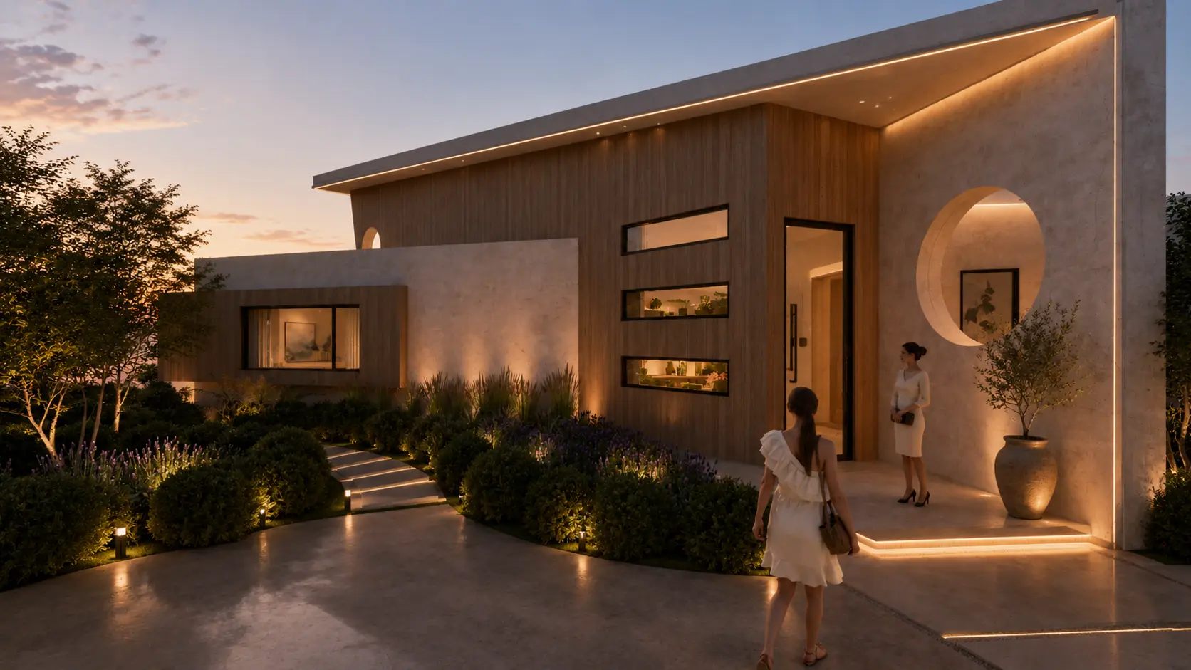 Azure Crest, a residence by Apel Design in Malibu, shown as a design visualization, view 7 of 14