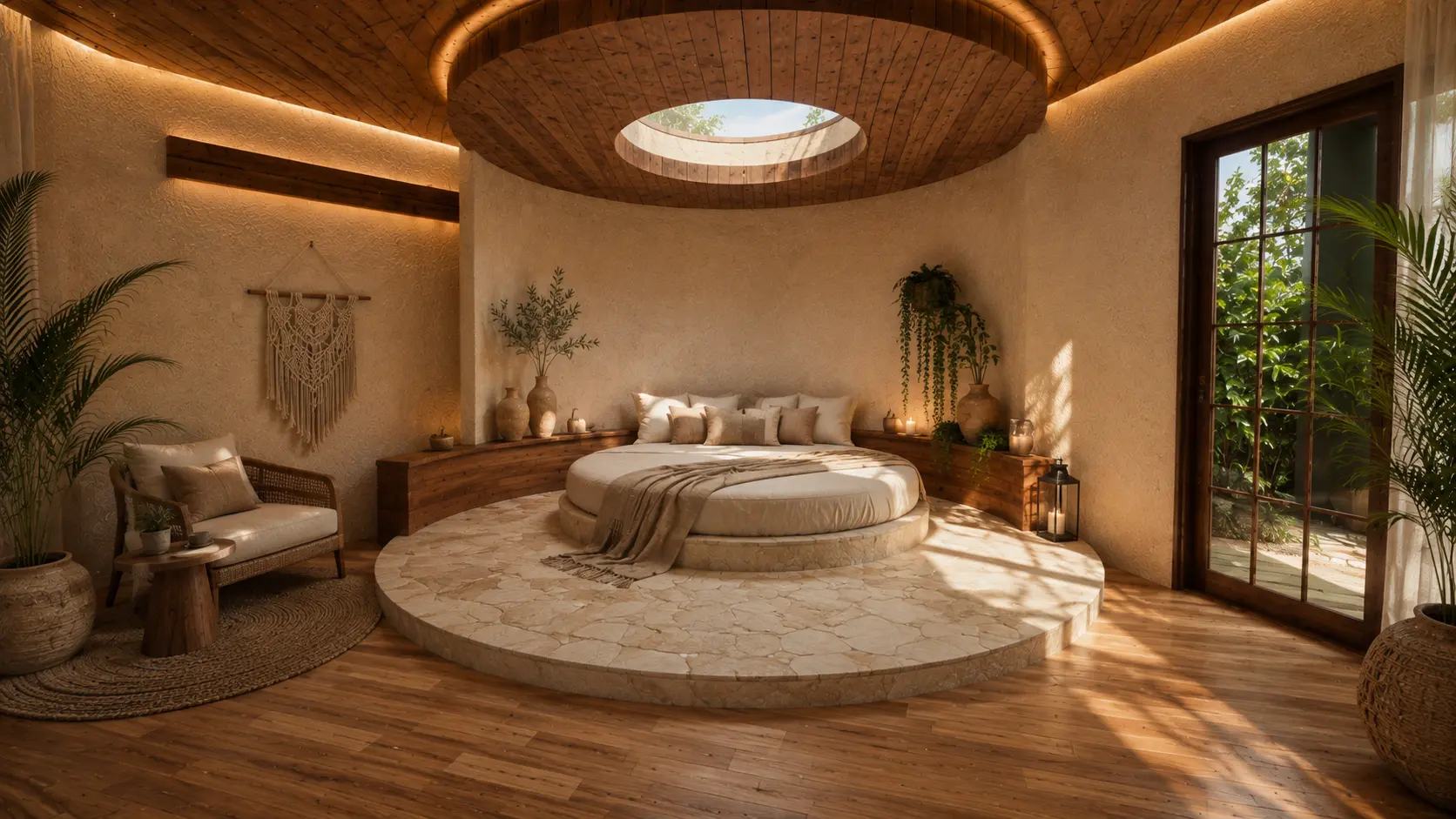Round suite form within the resort study, an Apel Design resort concept