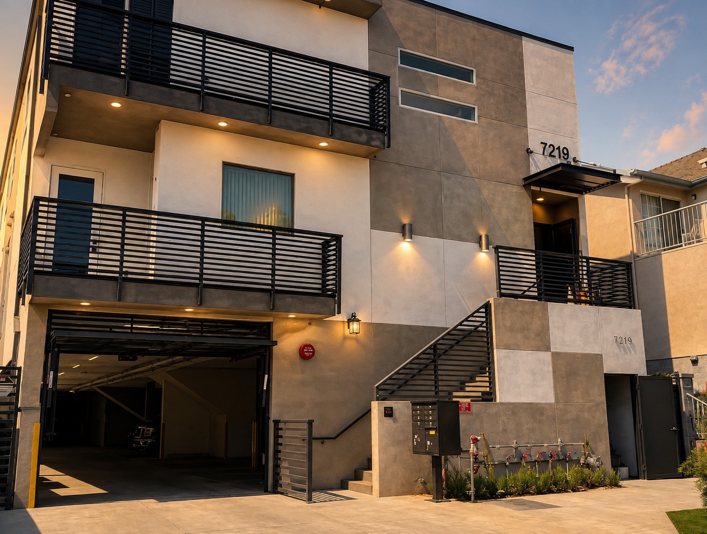 Finished commercial building by Apel Design