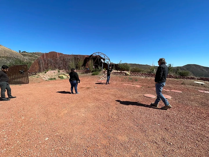 Walking a site during early construction