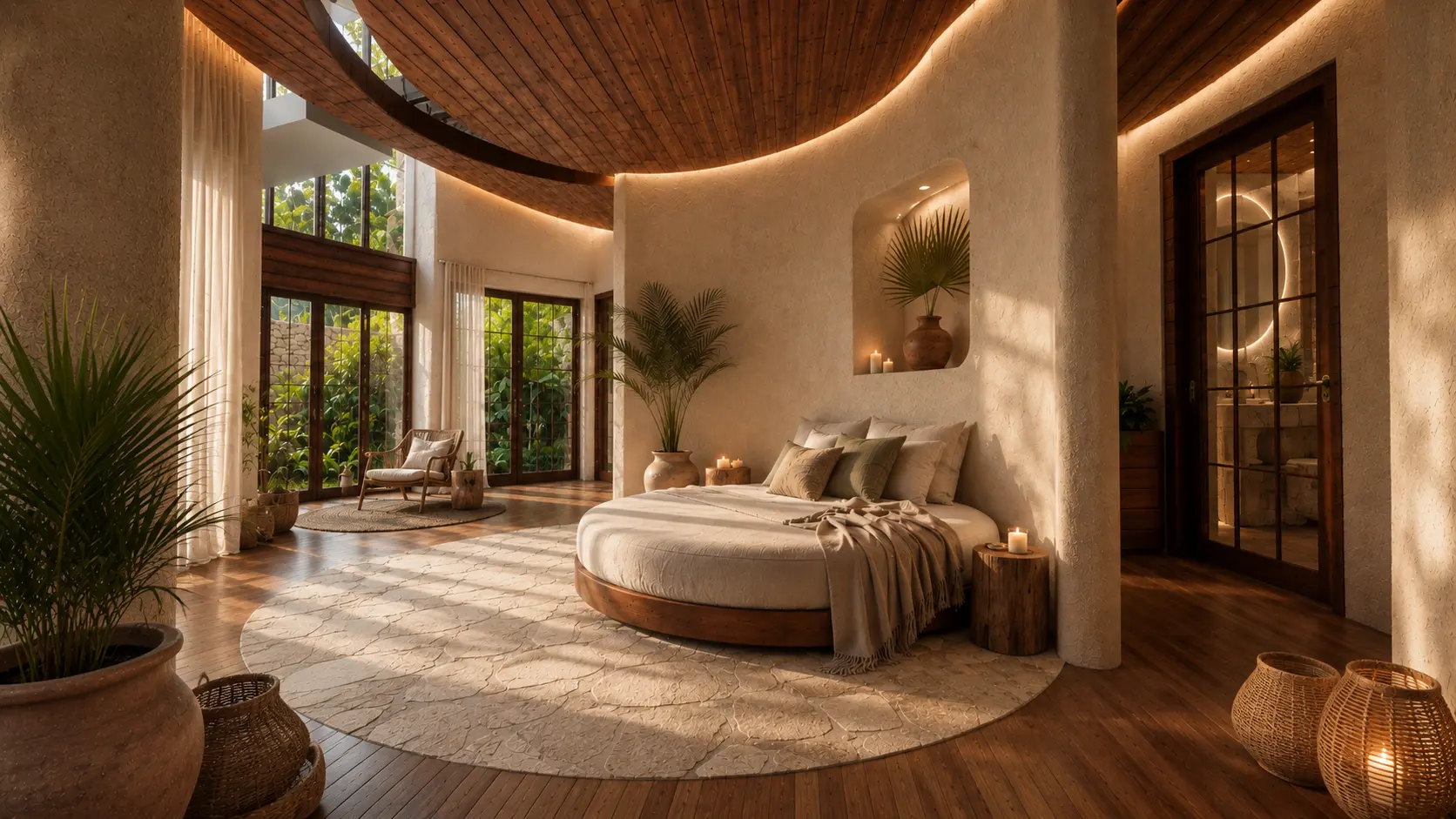Canopy suite open to the landscape, an Apel Design resort concept