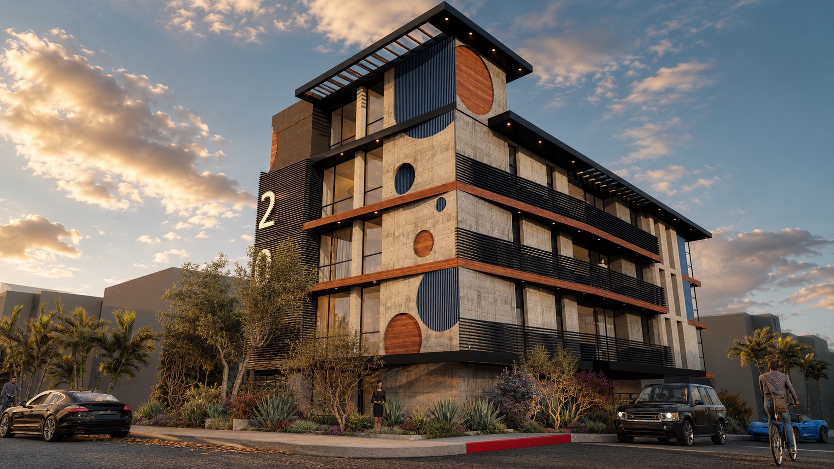Commercial building photograph