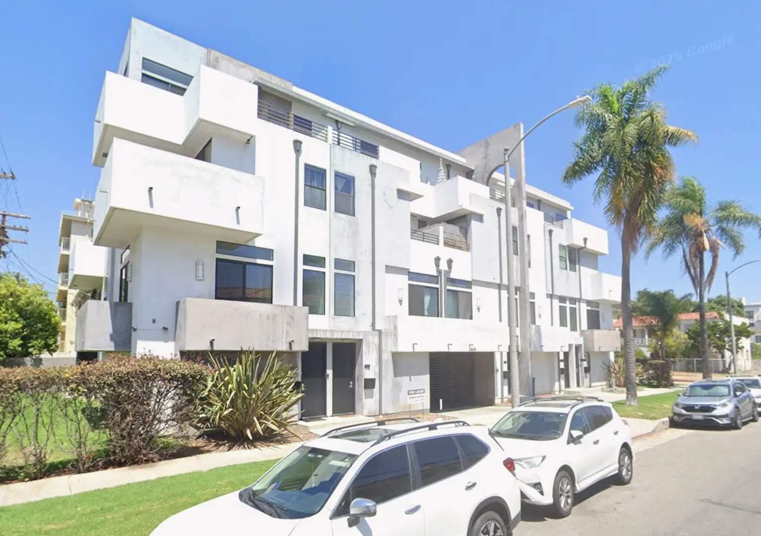 Street elevation of Sherbourne, a multifamily residence by Apel Design in Los Angeles