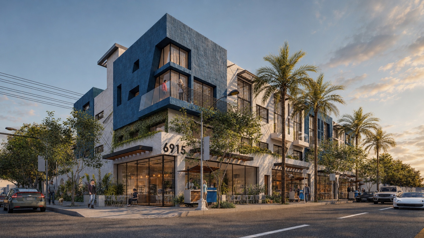 Commercial building photograph