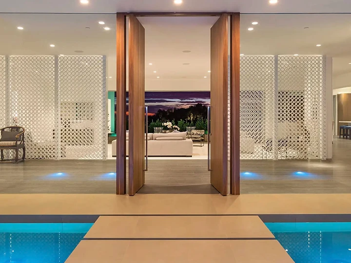 Indoor pool designed by Apel Design