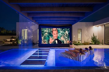 Outdoor Movie Theatre at Paradise Reserve, a North Scottsdale luxury vacation rental estate
