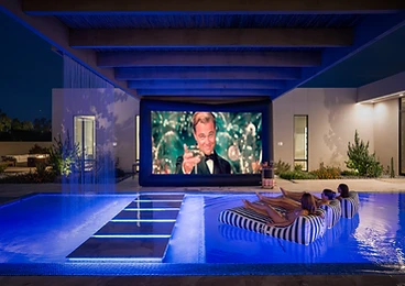 Movie Night at Paradise Reserve, a North Scottsdale luxury vacation rental estate