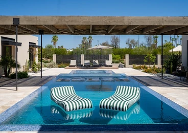 Pool & Loungers at Paradise Reserve, a North Scottsdale luxury vacation rental estate
