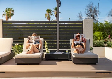 Poolside Lounging at Paradise Reserve, a North Scottsdale luxury vacation rental estate