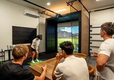 Golf Simulator at Paradise Reserve, a North Scottsdale luxury vacation rental estate
