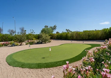 Putting Green at Paradise Reserve, a North Scottsdale luxury vacation rental estate