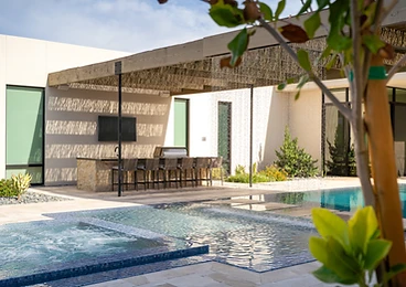 Outdoor BBQ at Paradise Reserve, a North Scottsdale luxury vacation rental estate